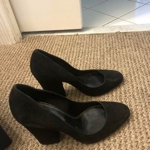 Suede heels